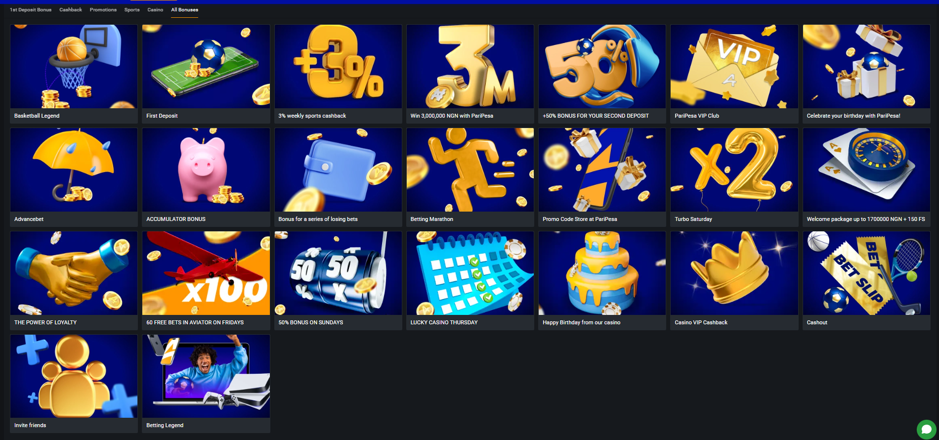 Paripesa Bonus System Paripesa Bonus System