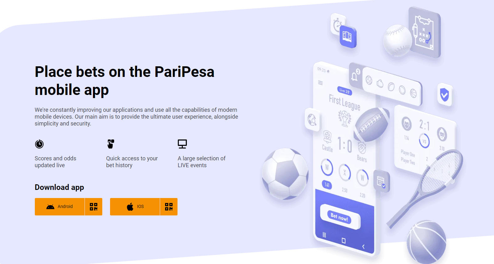 Paripesa iOS Application Download