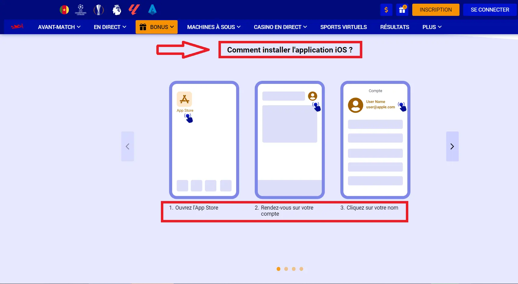 Guide de téléchargement et d’installation de l’application Paripesa iOS Guide de téléchargement et d’installation de l’application Paripesa iOS
