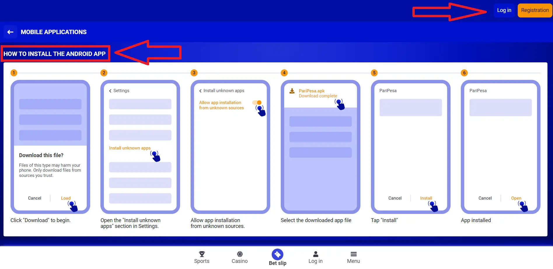 Download the Paripesa App on Your Mobile Device Download the Paripesa App on Your Mobile Device