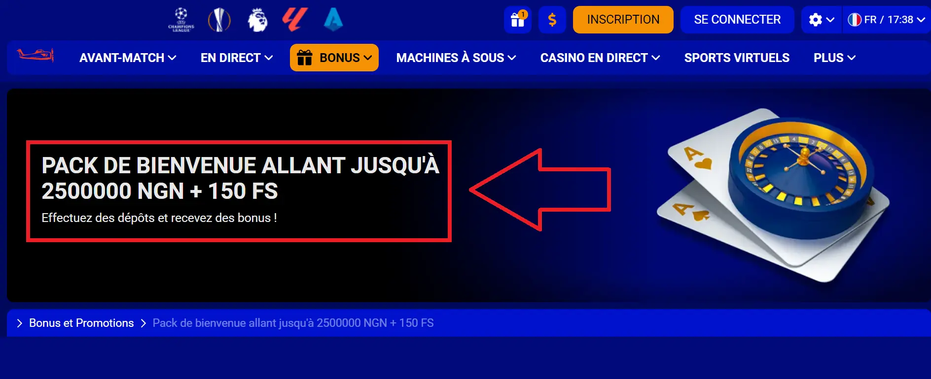 Conditions générales du bonus de bienvenue Conditions générales du bonus de bienvenue