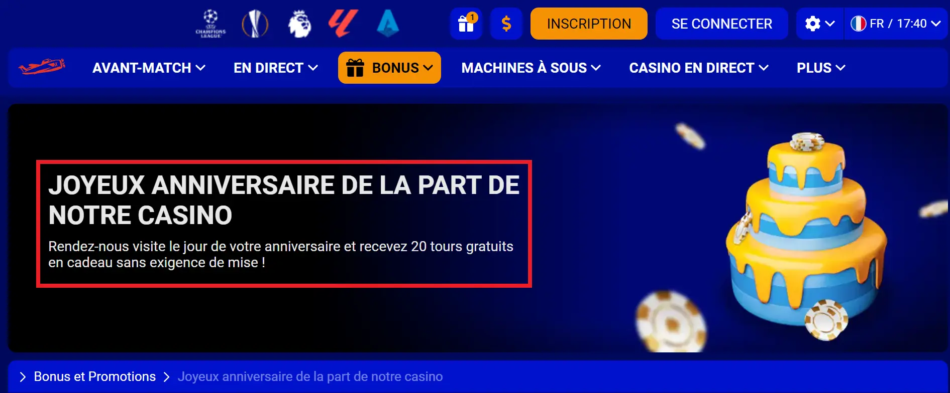 Conditions d’utilisation des bonus pour les joueurs existants Conditions d’utilisation des bonus pour les joueurs existants