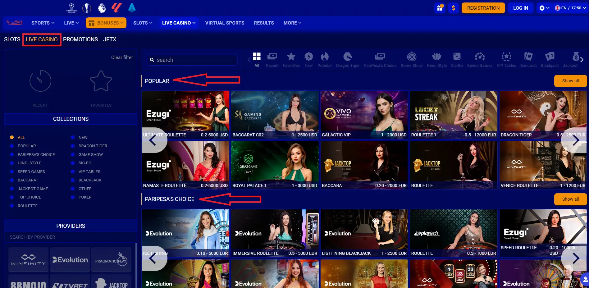 Live Betting in Paripesa Africa Live Betting in Paripesa Africa